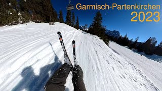 Skifahren in GarmischPartenkirchen 2023  Zugspitze  Lermoos  Bichlbach [upl. by Higgins122]