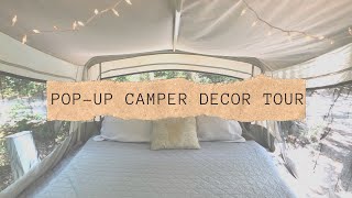 Pop Up Camper Remodel Redo and Decor Tour [upl. by Patricio]