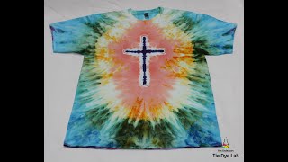 How To Make An Incline Ice Dye Cross Tie Dye Shirt [upl. by Gun]