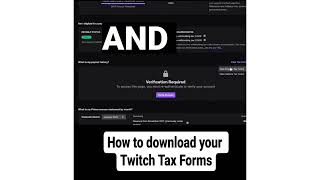 1099 Tax Forms for Twitch [upl. by Ruthven962]