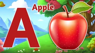 Phonics Song with TWO Words  A For Apple  ABC Alphabet Songs with Sounds for Children [upl. by Karmen]