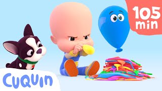 Cuquins Balloons learn colors and more 🎈 videos amp cartoons for babies [upl. by Ahsenev]