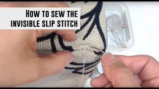 How To sew invisible slip stitch Mollies [upl. by Eveivenej]