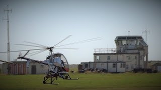 N7505B 1985 Schweizer 300C Blackpool airport TakeOff [upl. by Otirecul]