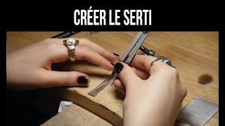 Créer le serti extrait cours • Agnes Bijouterie [upl. by Epps]