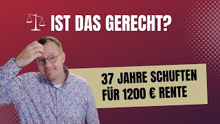 1200€ gesetzliche Rente nach 37 Jahre Arbeit Pensionsanspruch Beamte nach 5 Jahren  1866€ [upl. by Imoian5]