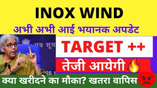 INOX WIND SHARE LATEST NEWS INOX WIND SHARE TARGET PRICE INOX WIND SHARE ANALYSIS INOX WIND SHARE [upl. by Erdnad973]