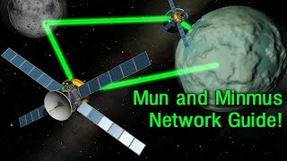 KSP 12 How to Setup a Mun and Minmus Relay Network [upl. by Ennaillek31]