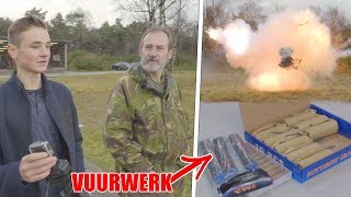 ILLEGAAL VUURWERK AFSTEKEN OP MILITAIRE BASIS [upl. by Gottwald230]