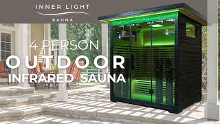 4 person Outdoor Infrared Sauna [upl. by Trebron967]