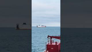 A Carship and a Container ship crossing ahead shorts [upl. by Asseram340]