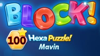 BLOCK Hexa Puzzle Mavin Level 100 Premium  Lösung Solution Walkthrough [upl. by Rudie]