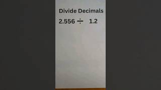 How to Divide Decimals by Decimals shorts [upl. by Iderf]