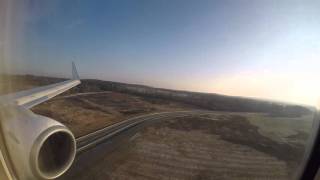 Sunset Arrival Into CologneBonn On Air Berlin All White B737800 Approach Landing Taxi To Gate [upl. by Pickering]