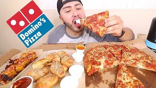 DOMINOS PIZZA MUKBANG EATING SHOW [upl. by Richardson]