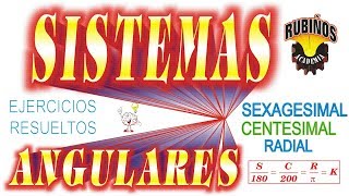 Sistema Sexagesimal  Centesimal y Radial Preguntas Desarrolladas en Trigonometría [upl. by Alviani]