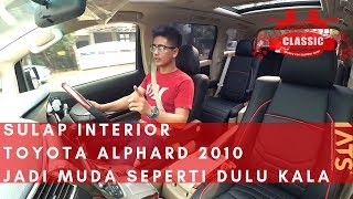 MODEL INTERIOR TOYOTA ALPHARD SEMAKIN MEWAH MENGGUNAKAN BAHAN KULIT [upl. by Ot]