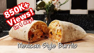 Easy Burrito Recipe  How to make Mexican Style burrito  10 minute recipe  Shorts [upl. by Annel]