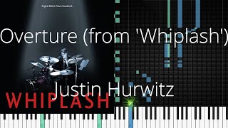 🎹 Overture from Whiplash Justin Hurwitz Synthesia Piano Tutorial [upl. by Anatol]