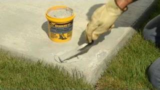 How to Make Thin Repairs to Damaged Concrete with QUIKRETE® [upl. by Eceinehs]