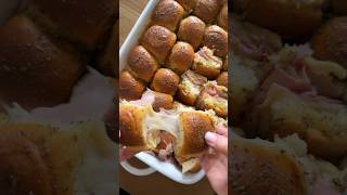 Crazy Easy Ham and Cheese Sliders [upl. by Aehc]