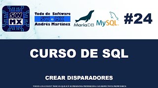 CURSO DE MYSQL  MYSQL Y MARIADB  CREAR DISPARADORES  TRIGGERS [upl. by Levitt]