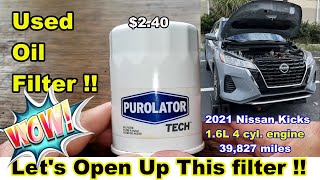 Purolator Tech TL14610 Oil Filter Cut Open Used Purolator Oil Filter Cut Open [upl. by Micaela764]