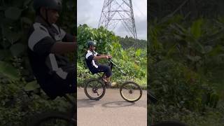 cycle trending mtb cycle stunt 😱🤯 one tiyr wheelie stunt 😳omg😱🤯😳😁🤠😰 [upl. by Nnaytsirk]