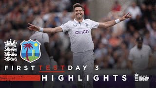 Atkinson 12Fer In Andersons Finale  Highlights  England v West Indies Day 3  Rothesay Test 2024 [upl. by Alastair319]