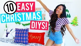 10 Easy Christmas Room Decor DIYs 2016 Cheap and Easy Holiday Room Decorations [upl. by Eirrol]