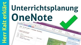 Digitale Unterrichtsplanung mit OneNote Tipps für Einsteiger [upl. by Everrs]