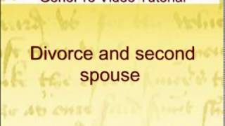 Divorce and second spouse [upl. by Eerised975]