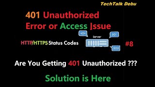 What is 401 Unauthorized error  Root cause and solution of Unauthorized issue  Common http code [upl. by Mischa842]