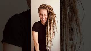 Handmade dreadlocks dreads dreadslocks hairstyle dreadlockhairstyles dreadlocks beadlocks [upl. by Eisdnil]