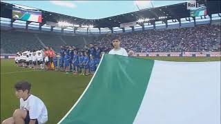 Italy National Anthem vs Saudi Arabia [upl. by Aerdnahs]