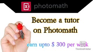 Become Tutor on photomath how to create account on photomath as tutor with test in video [upl. by Haduhey]