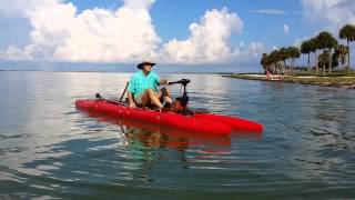 Expandacraft 16 Paddlecat  A modular fishing kayakpontoon boat [upl. by Frear]