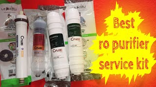 cruze pixel ro filter replacement kit with 80gpd ro membrane  best ro service kit in india [upl. by Alastair]