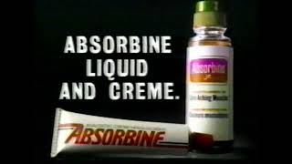 VHS  Vintage Absorbine Liquid and Creme TV Commercial 1986 [upl. by Ysac]