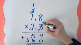 Multiplication de nombres décimaux [upl. by Eihs]