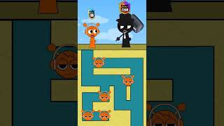 Help Catnap level up rank 9999 to defeat Black in Incredibox Sprunki Game [upl. by Yeblehs261]