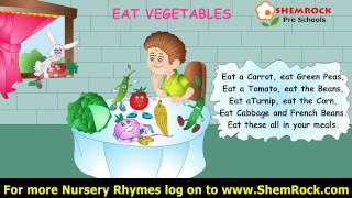 Nursery Rhymes Eat vegetables Songs with lyrics [upl. by Broeder]