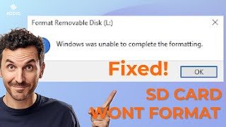 5 Ways How to Fix Windows Was Unable to Complete the Format  Fix SD Card Wont Format Windows 10 [upl. by Tnomed]