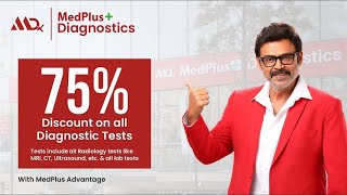 MedPlus Advantage  1 Card 3 Benefits  Medplus Diagnostics 75 Discount [upl. by Ykcub]