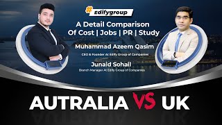 Australia VS UK  A Detail Comparison Of Cost  Jobs  PR  Study  Must Watch Before Applying [upl. by Derag]