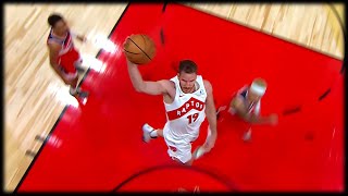 Jakob Poeltl TURNS BACK THE CLOCK  Raptors vs Wizards [upl. by Nojel]