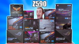 The ULTIMATE Intel Z590 Motherboard Roundup Review 11 Motherboards BENCHMARKED [upl. by Assereht]