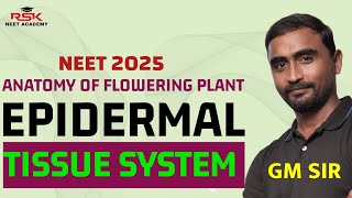 Epidermal Tissue System  Anatomy of flowering plant  GM SIR  RSK NEET ACADEMY [upl. by Anav]