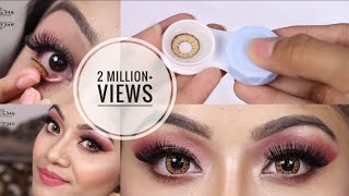 How to Put On Contact Lenses and Remove  Tips on How to Store Contact Lenses [upl. by Eerihs]