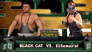 NJPWWCW Collision in Korea 1995 Day 2 Match 3 Black Cat vs El Samurai [upl. by Akenehs]